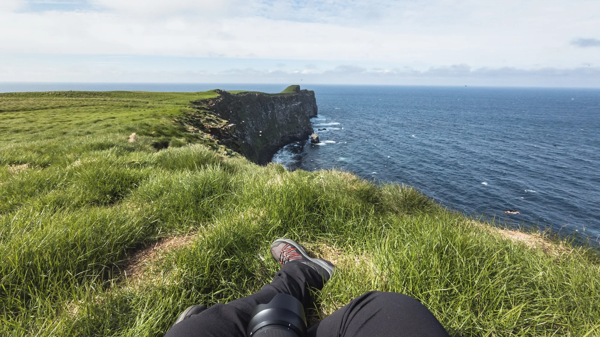 view from the edge of the cliff