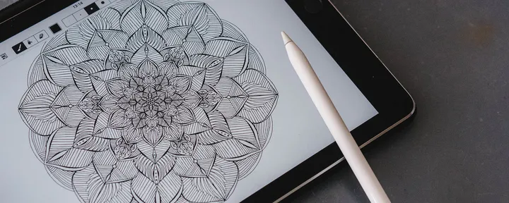 a mandala drawn with the app