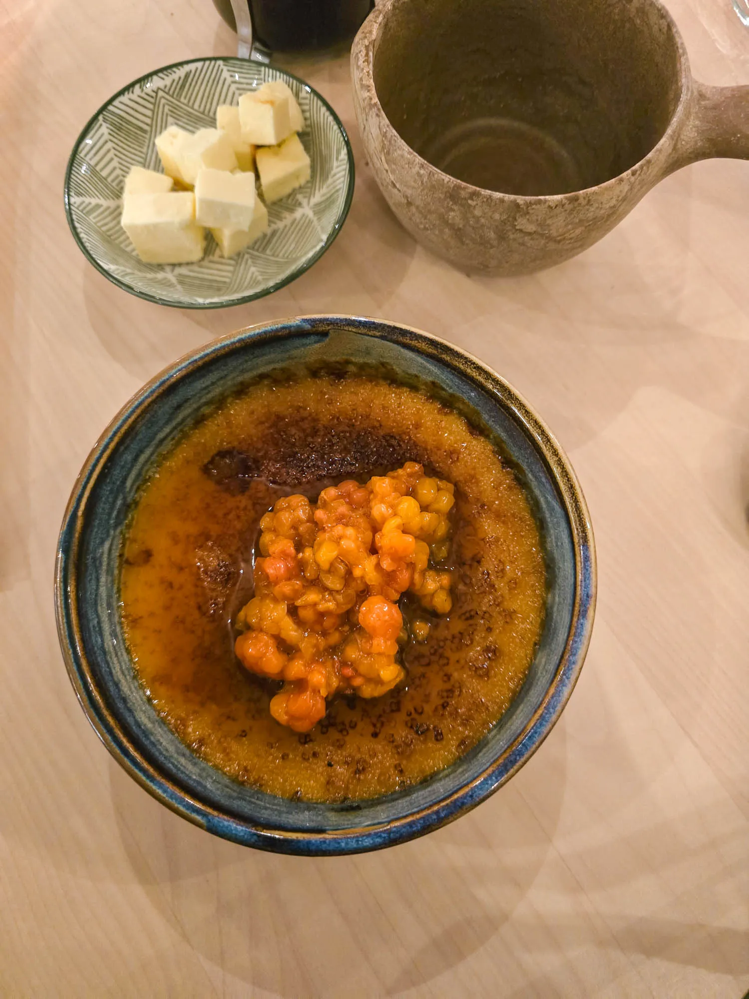 cloudberry creme brulee