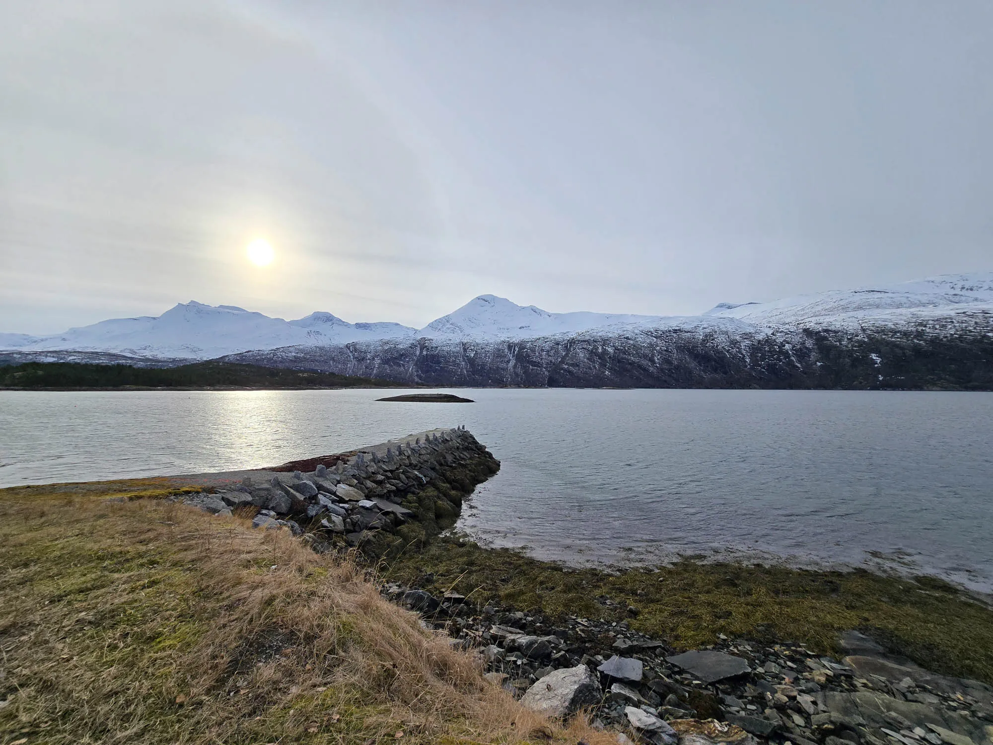 stormy fjord