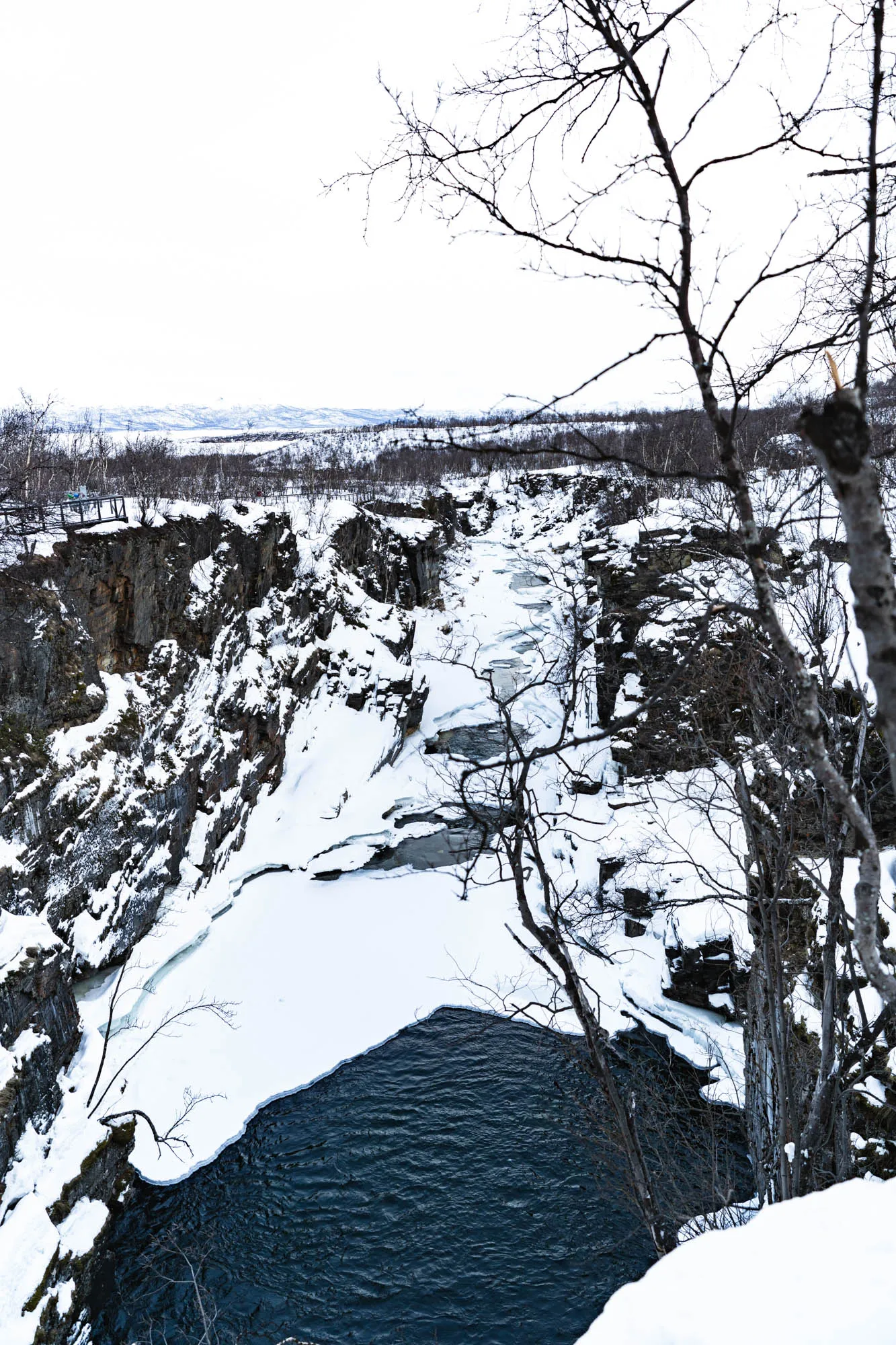 river with frozen patches